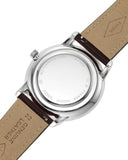 Buy Shop Fossil Neutra Minimalist Moonphase Silver Dial Brown Leather Strap Watch for Men - FS5905 USA Online