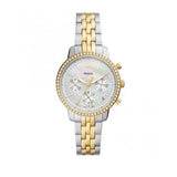 Buy Shop Fossil Neutra Chronograph Mother of Pearl White Dial Two Tone Steel Strap Watch for Women - ES5216 USA Online