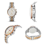 Buy Shop Fossil Original Boyfriend Analog White Dial Two Tone Steel Strap Watch for Women - ES3746 USA Online