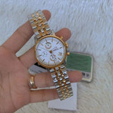 Buy Shop Fossil Original Boyfriend Analog White Dial Two Tone Steel Strap Watch for Women - ES3746 USA Online