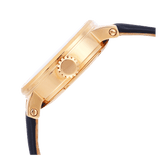 Buy Shop Fossil Original Boyfriend Skeleton White Dial Blue Leather Strap Watch for Women - ME3086 USA Online