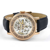 Buy Shop Fossil Original Boyfriend Skeleton White Dial Blue Leather Strap Watch for Women - ME3086 USA Online