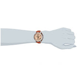 Buy Shop Fossil Original Boyfriend Sport Chronograph Beige Dial Brown Leather Strap Watch for Women - ES4046 USA Online