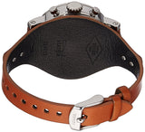 Buy Shop Fossil Original Boyfriend Sport Chronograph Beige Dial Brown Leather Strap Watch for Women - ES4046 USA Online