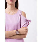 Buy Shop Fossil Original Boyfriend Sport Chronograph Maroon Dial Maroon Leather Strap Watch for Women - ES4114 USA Online