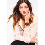 Buy Shop Fossil Original Boyfriend Sport Chronograph Maroon Dial Maroon Leather Strap Watch for Women - ES4114 USA Online