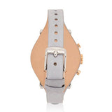 Buy Shop Fossil Original Boyfriend White Dial Light Blue Leather Strap Watch for Women - ES4045 USA Online