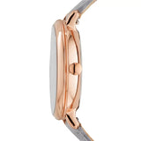 Buy Shop Fossil Original Boyfriend White Dial Light Blue Leather Strap Watch for Women - ES4045 USA Online