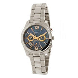 Buy Shop Fossil Perfect Boyfriend Mother of Pearl Blue Dial Silver Steel Strap Watch for Women - ES3880 USA Online
