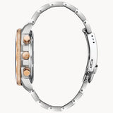 Buy Shop Fossil Perfect Boyfriend Mother of Pearl Dial Two Tone Steel Strap Watch for Women - ES4135 USA Online