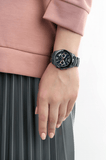 Buy Shop Fossil Perfect Boyfriend Multifunction Blue Dial Blue Steel Strap Watch for Women - ES4093 USA Online