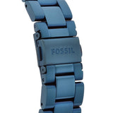 Buy Shop Fossil Perfect Boyfriend Multifunction Blue Dial Blue Steel Strap Watch for Women - ES4093 USA Online