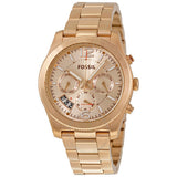 Buy Shop Fossil Boyfriend Multifunction Rose Gold Dial Rose Gold Steel Strap Watch for Women - ES3885 USA Online