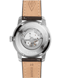 Buy Shop Fossil Pilot 54 Automatic Black Dial Brown Leather Strap Watch for Men - ME3118 USA Online
