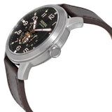 Buy Shop Fossil Pilot 54 Automatic Black Dial Brown Leather Strap Watch for Men - ME3118 USA Online