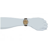 Buy Shop Fossil Pilot 54 Automatic Cream Dial Brown Leather Strap Watch for Men - ME3119 USA Online