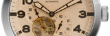 Buy Shop Fossil Pilot 54 Automatic Cream Dial Brown Leather Strap Watch for Men - ME3119 USA Online