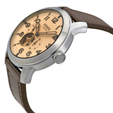 Buy Shop Fossil Pilot 54 Automatic Cream Dial Brown Leather Strap Watch for Men - ME3119 USA Online