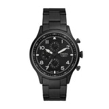 Buy Shop Fossil Pilot Chronograph Black Dial Black Steel Strap Watch for Men - FS5811 USA Online