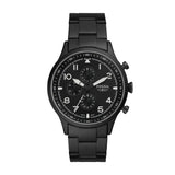 Buy Shop Fossil Pilot Chronograph Black Dial Black Steel Strap Watch for Men - FS5811 USA Online