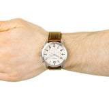 Buy Shop Fossil Pilot Chronograph White Dial Brown Leather Strap Watch for Men - FS5146 USA Online