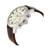 Buy Shop Fossil Pilot Chronograph White Dial Brown Leather Strap Watch for Men - FS5146 USA Online