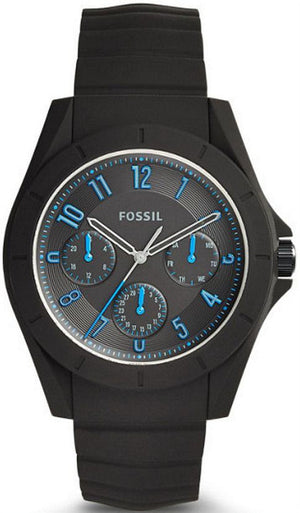 Buy Shop Fossil Popstastic Sport Black Dial Black Rubber Strap Watch for Men - FS5222 USA Online