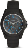 Buy Shop Fossil Popstastic Sport Black Dial Black Rubber Strap Watch for Men - FS5222 USA Online