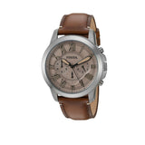 Buy Shop Fossil Grant Chronograph Brown Dial Brown Leather Strap Watch for Men - FS5214 USA Online
