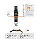 Buy Shop Fossil Raquel Black Dial Black Metal Bracelet Watch for Women - ES5385 USA Online