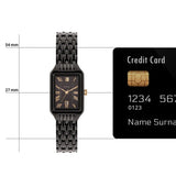 Buy Shop Fossil Raquel Black Dial Black Metal Bracelet Watch for Women - ES5385 USA Online
