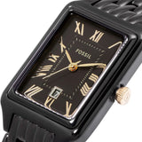 Buy Shop Fossil Raquel Black Dial Black Metal Bracelet Watch for Women - ES5385 USA Online