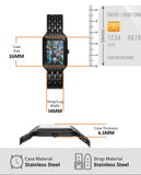 Buy Shop Fossil Raquel Three Hand Date Black Dial Black Steel Strap Watch For Women - ES5340 USA Online