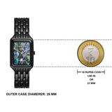 Buy Shop Fossil Raquel Three Hand Date Black Dial Black Steel Strap Watch For Women - ES5340 USA Online