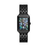 Buy Shop Fossil Raquel Three Hand Date Black Dial Black Steel Strap Watch For Women - ES5340 USA Online