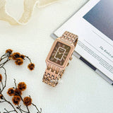 Buy Shop Fossil Raquel Three Hand Date Brown Dial Rose Gold Steel Strap Watch For Women - ES5323 USA Online