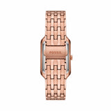 Buy Shop Fossil Raquel Three Hand Date Brown Dial Rose Gold Steel Strap Watch For Women - ES5323 USA Online
