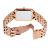 Buy Shop Fossil Raquel Three Hand Date Brown Dial Rose Gold Steel Strap Watch For Women - ES5323 USA Online