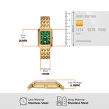 Buy Shop Fossil Raquel Three Hand Date Green Dial Gold Steel Strap Watch For Women - ES5341 USA Online