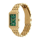 Buy Shop Fossil Raquel Three Hand Date Green Dial Gold Steel Strap Watch For Women - ES5341 USA Online