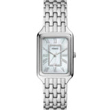 Buy Shop Fossil Raquel Three Hand Date Mother of Pearl Dial Silver Steel Strap Watch for Women - ES5306 USA Online