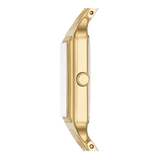 Buy Shop Fossil Raquel Three Hand Date White Dial Gold Steel Strap Watch For Women - ES5220 USA Online