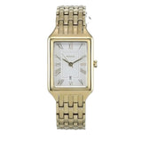 Buy Shop Fossil Raquel Three Hand Date White Dial Gold Steel Strap Watch For Women - ES5220 USA Online