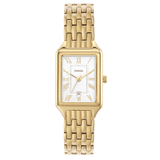 Buy Shop Fossil Raquel Three Hand Date White Dial Gold Steel Strap Watch For Women - ES5220 USA Online