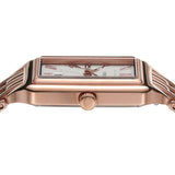 Buy Shop Fossil Raquel Three Hand Date White Dial Rose Gold Steel Strap Watch For Women - ES5271 USA Online