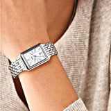 Buy Shop Fossil Raquel Three Hand Date White Dial Silver Steel Strap Watch for Women - ES5221 USA Online