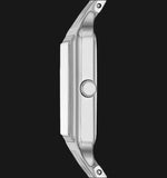 Buy Shop Fossil Raquel Three Hand Date White Dial Silver Steel Strap Watch for Women - ES5221 USA Online