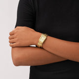 Buy Shop Fossil Raquel Three Hand Mother of Pearl Dial Gold Steel Strap Watch For Women - ES5304 USA Online