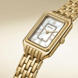 Buy Shop Fossil Raquel Three Hand Mother of Pearl Dial Gold Steel Strap Watch For Women - ES5304 USA Online