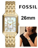 Buy Shop Fossil Raquel Three Hand Mother of Pearl Dial Gold Steel Strap Watch For Women - ES5304 USA Online